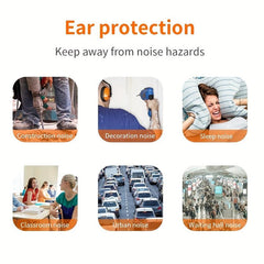 10PCS Earplugs Antinoise Sleep Noise Reduction Rate 35 5db Ear Protector