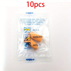 10PCS Earplugs Antinoise Sleep Noise Reduction Rate 35 5db Ear Protector