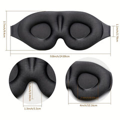 3D Contoured Sleep Mask Ultra-Soft Night Eye Mask for Men and Women