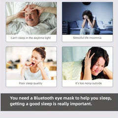 Wireless Headphone Eye Mask 3D Music Hypnosis - Anti fatigue Travel Eye Mask