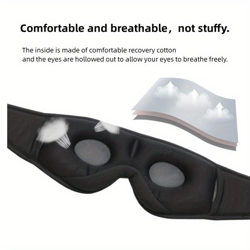 Wireless Headphone Eye Mask 3D Music Hypnosis - Anti fatigue Travel Eye Mask