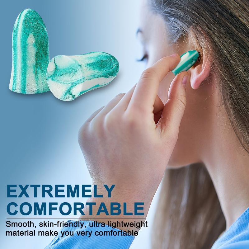 10pcs Soft Foam Ear Plugs NRR 33dB Reusable Washable