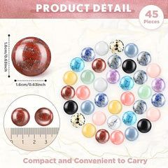 Natural Quartz Sphere Healing Crystal Bead 16mm Mini Gemstone Collection