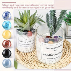 Natural Quartz Sphere Healing Crystal Bead 16mm Mini Gemstone Collection