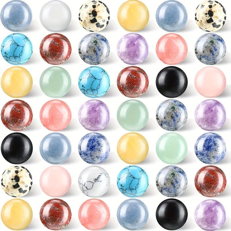 Natural Quartz Sphere Healing Crystal Bead 16mm Mini Gemstone Collection