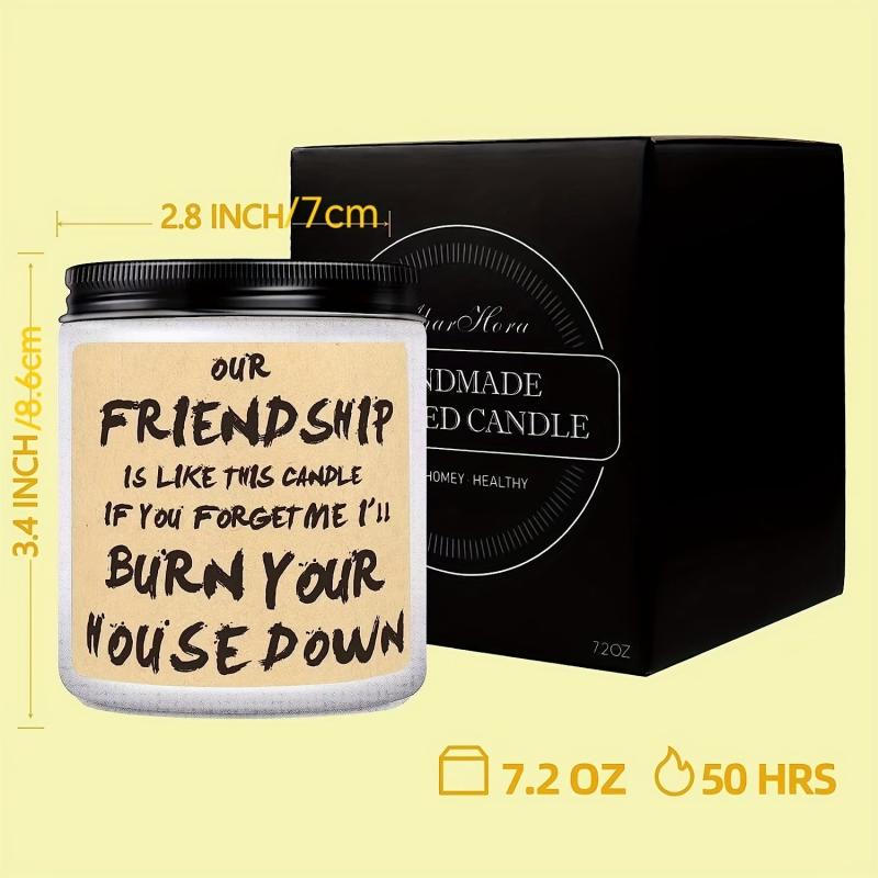 Vanilla Scented Canned Candle for Friendship - Non Toxic Smokeless Home Decor