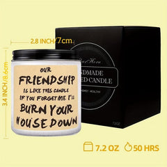 Vanilla Scented Canned Candle for Friendship - Non Toxic Smokeless Home Decor