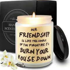 Vanilla Scented Canned Candle for Friendship - Non Toxic Smokeless Home Decor