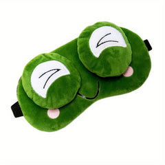 Funny Frog Sleeping Mask Unisex Plush Eye Mask 3D Patterned Easily Shade Eyes