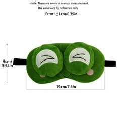 Funny Frog Sleeping Mask Unisex Plush Eye Mask 3D Patterned Easily Shade Eyes