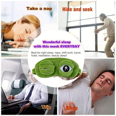 Funny Frog 3D Sleep Mask for Halloween Gift