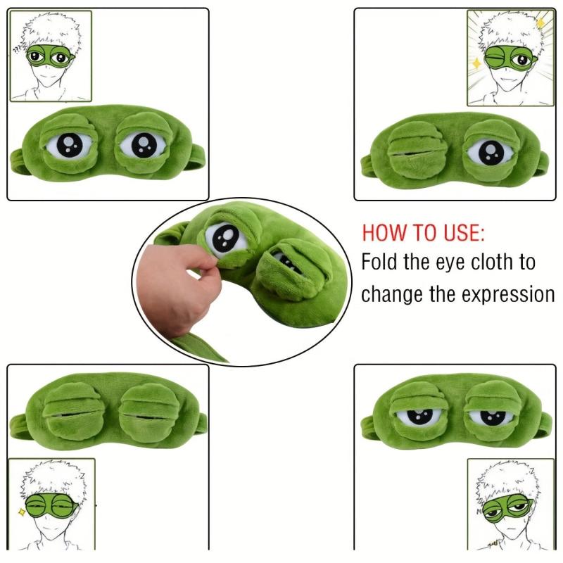 Funny Frog 3D Sleep Mask for Halloween Gift