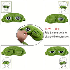 Funny Frog 3D Sleep Mask for Halloween Gift