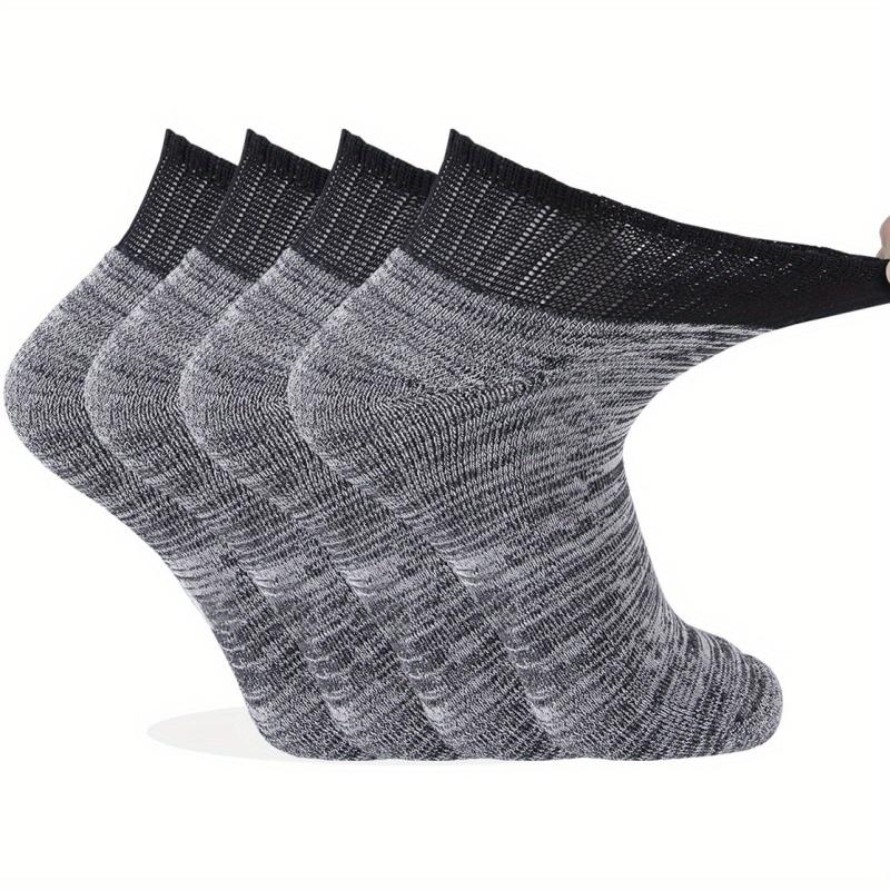 Bamboo Diabetic Socks Non Binding Ankle Socks 4 Pairs