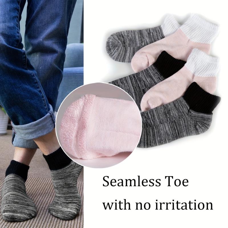 Bamboo Diabetic Socks Non Binding Ankle Socks 4 Pairs