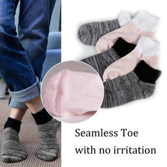 Bamboo Diabetic Socks Non Binding Ankle Socks 4 Pairs