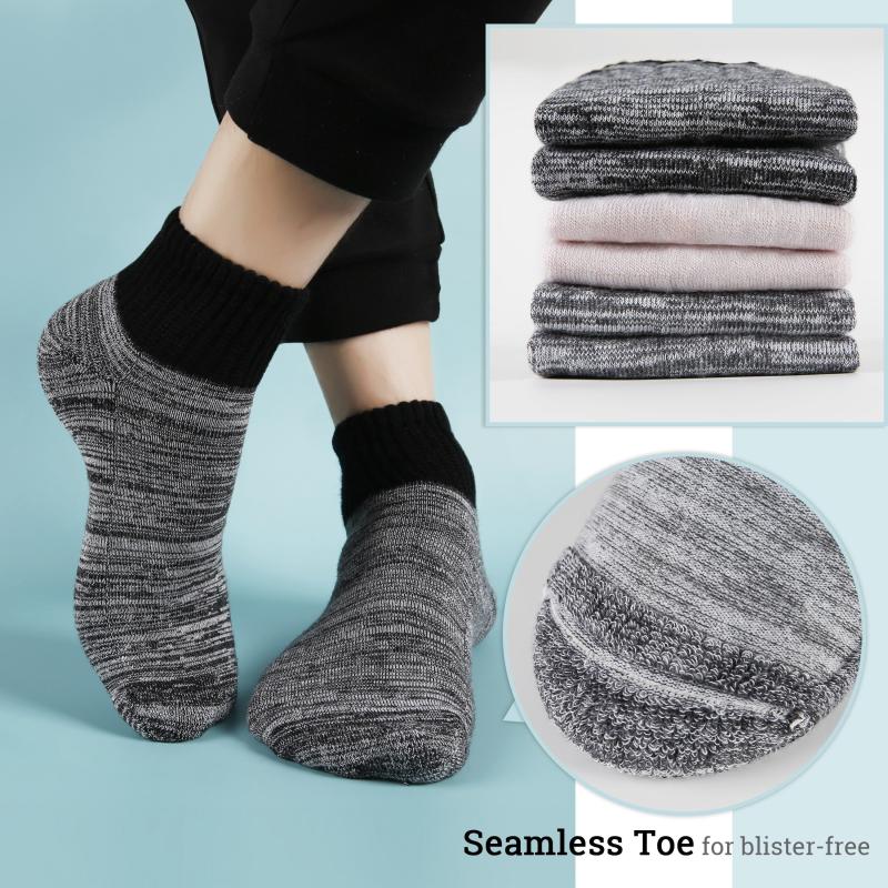 Bamboo Diabetic Socks Non Binding Ankle Socks 4 Pairs