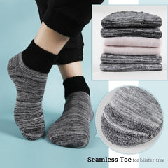 Bamboo Diabetic Socks Non Binding Ankle Socks 4 Pairs