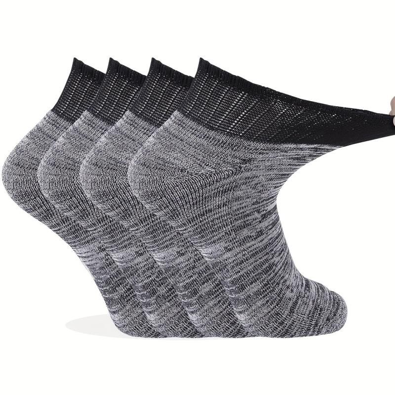 Bamboo Diabetic Socks Non Binding Ankle Socks 4 Pairs