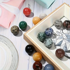 16mm Gemstone Sphere Balls Polished Crystal Witch Balls