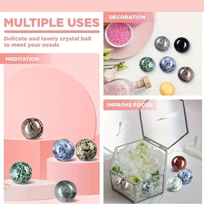 16mm Gemstone Sphere Balls Polished Crystal Witch Balls