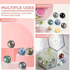 16mm Gemstone Sphere Balls Polished Crystal Witch Balls