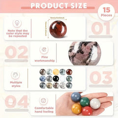 16mm Gemstone Sphere Balls Polished Crystal Witch Balls