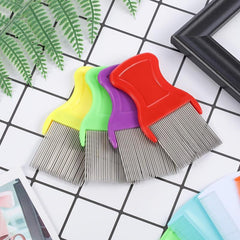 8pcs Double Sided Lice Removal Comb Hair Grooming Comb With Metal Teeth
