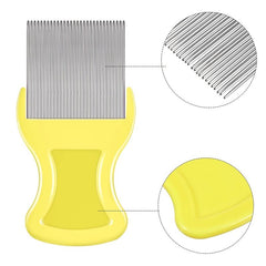 8pcs Double Sided Lice Removal Comb Hair Grooming Comb With Metal Teeth