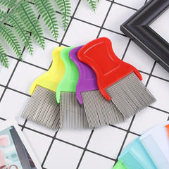 8pcs Double Sided Lice Removal Comb Hair Grooming Comb With Metal Teeth