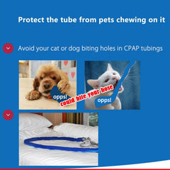 CPAP Tube Hose Cover 182x88cm Soft Insulator Protector with Zipper