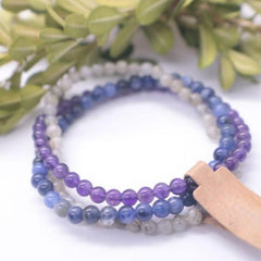 3pcs Crystal Gemstone Bracelets Energy Jewelry