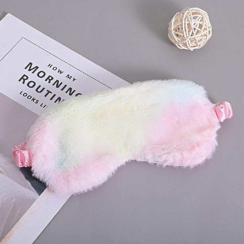 Plush Sleep Eye Mask for Travel Office Sleeping