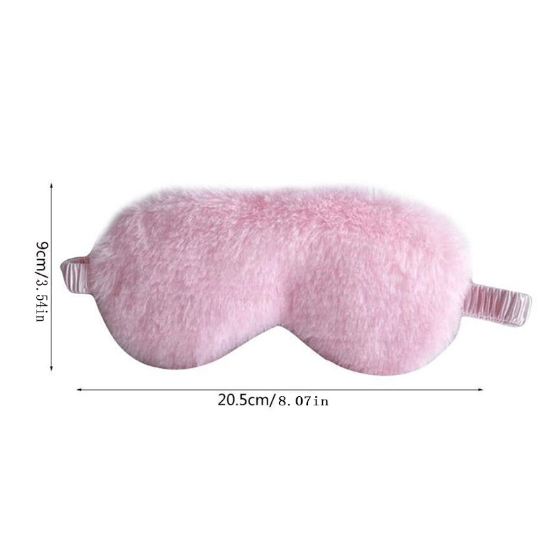 Plush Sleep Eye Mask for Travel Office Sleeping
