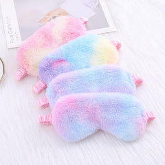 Plush Sleep Eye Mask for Travel Office Sleeping