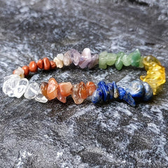 11pcs Natural Crystal Seven Stone Set with Pendant