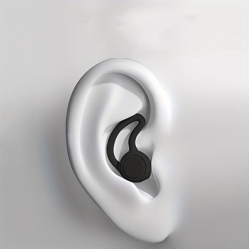 2 Pairs Soft Reusable Sleep Earplugs Noise Reduction Silicone Hearing Protection
