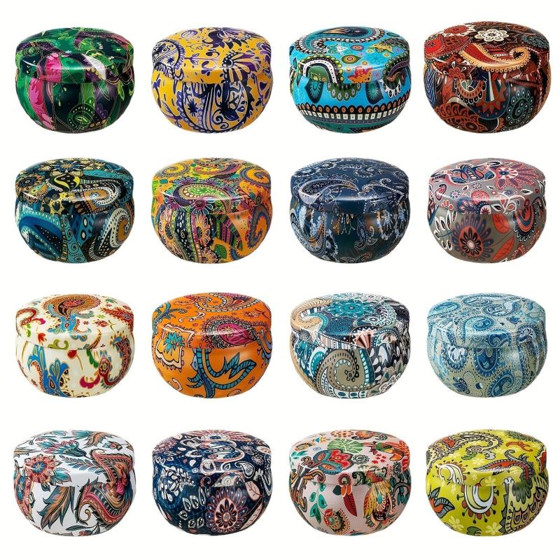 16 Small Soy Wax Aromatherapy Candles in Portable Tins