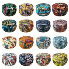 16 Small Soy Wax Aromatherapy Candles in Portable Tins