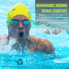 Silicone Swim Ear Plugs Noise Reducing Earplugs