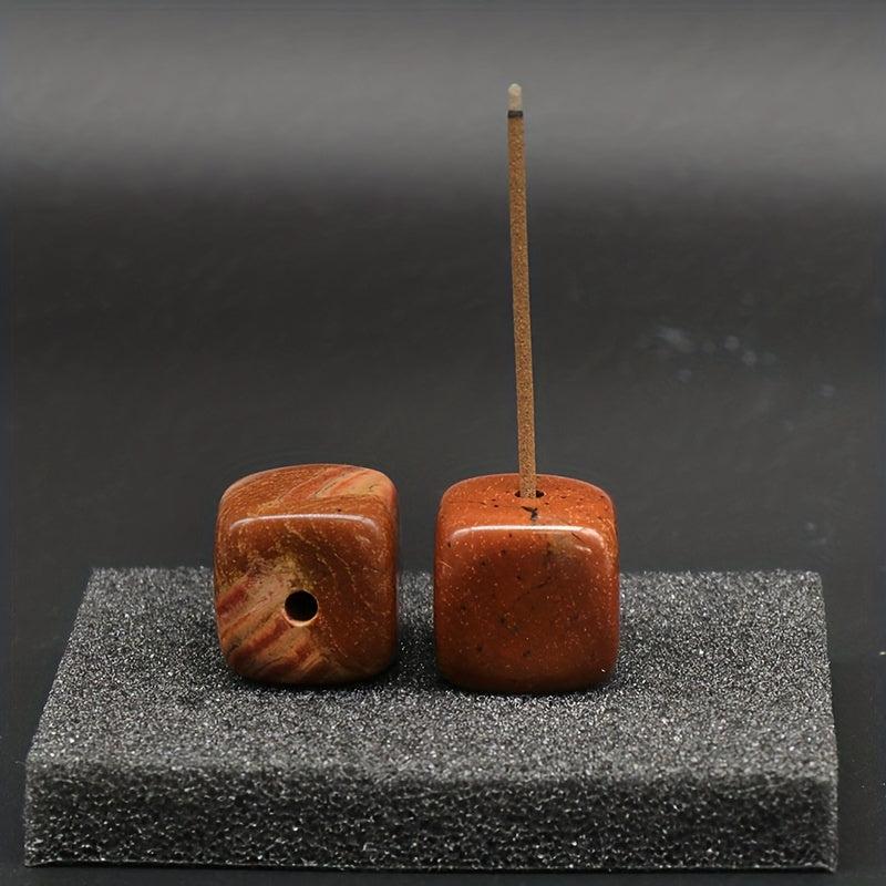 Natural Crystal Incense Holder - Rose Quartz Amethyst Incense Burner