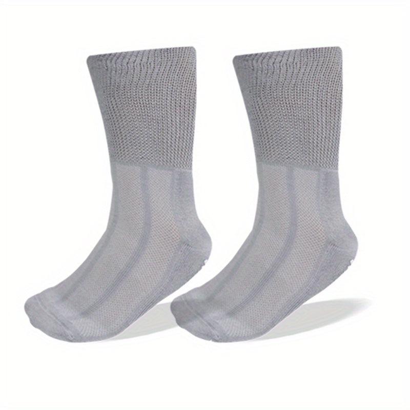 3 Pairs Diabetic Socks Bamboo Fiber & Nylon Blend Extra Wide Socks