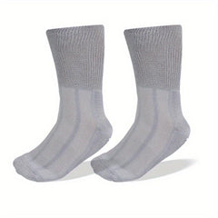 3 Pairs Diabetic Socks Bamboo Fiber & Nylon Blend Extra Wide Socks