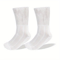 3 Pairs Diabetic Socks Bamboo Fiber & Nylon Blend Extra Wide Socks
