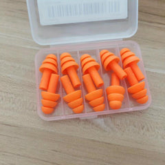 10pcs Silicone Earplugs Waterproof Sound Insulation
