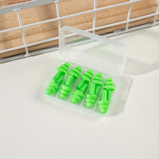 10pcs Silicone Earplugs Waterproof Sound Insulation