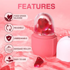 Silicone Face Ice Mold for Cold Therapy Massage