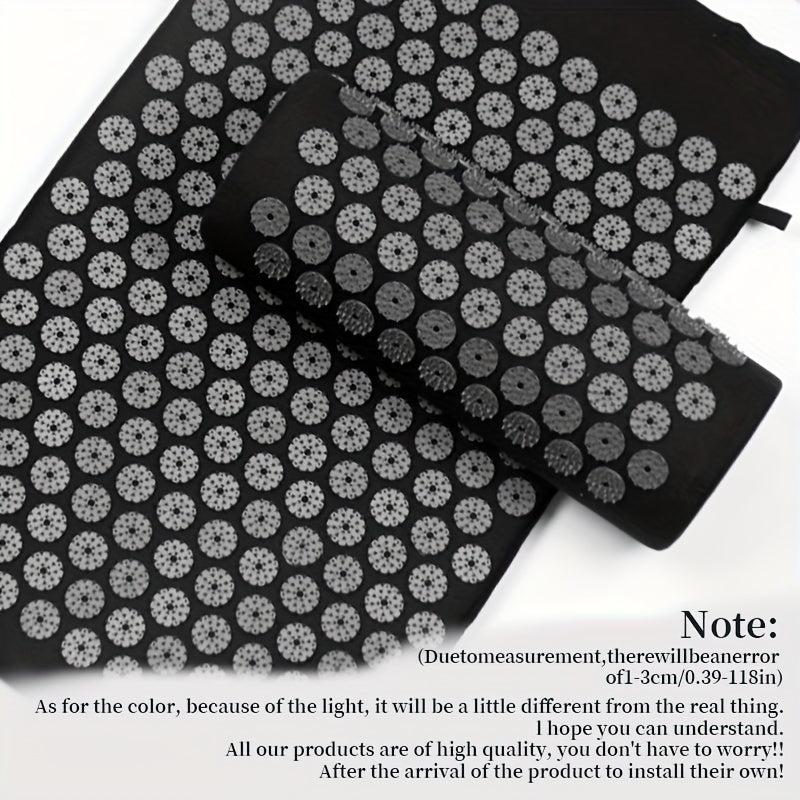 Yoga Acupressure Massage Mat with Pillow and Bag