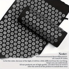 Yoga Acupressure Massage Mat with Pillow and Bag