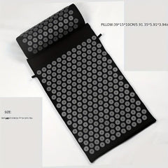 Yoga Acupressure Massage Mat with Pillow and Bag
